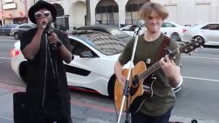 william surprises street performer Levimitchell [upl. by Virgy941]