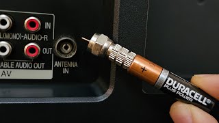 Insert Battery into the TV and watch all the channels in the world  Antenna Booster [upl. by Chance854]