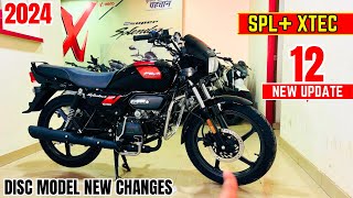 New 2024 Hero Splendor Plus Xtec Disc Brake Launch Price All New Update  Features  Full Review [upl. by Ettelracs]