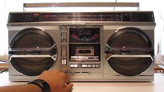 SHARP GF9000 1980S GHETTO BLASTER RETRO STEREO VERY RARE BOOMBOX BY SHARP GF9000 [upl. by Amalbena303]