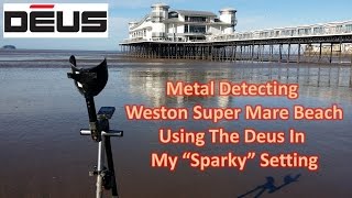 Metal Detecting Weston Super Mare Beach With The Xp Deus Coins and More Coins [upl. by Estevan]