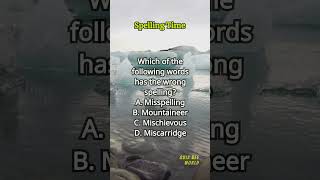 Spelling Time 395 spelling englishlearning englishvocabulary questions quiz [upl. by Charleton]