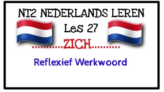 NT2 nederlands lerenReflexief werkwoordzichLes 27learn dutch [upl. by Analos]