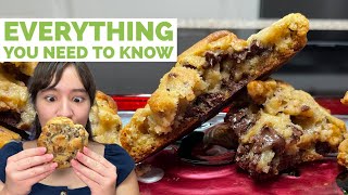 How to Make GIANT Levain Bakery Chocolate Chip Walnut COOKIES All the TIPS [upl. by Suellen]