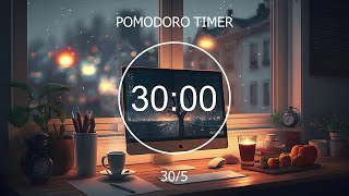 3005 Pomodoro Timer 🕊️ lofi beats to study and relax productivity • Focus Station [upl. by Divaj157]