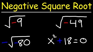 How To Find The Square Root of a Negative Number [upl. by Larimer305]