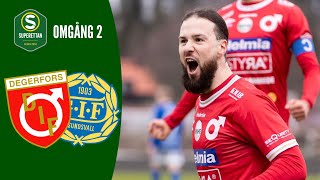 Degerfors IF  GIF Sundsvall  Höjdpunkter  Superettan 2024 Omgång 2 [upl. by Namsaj]