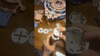 ROKR Clock Build  Part 12 Final Touches 3dpuzzle lasercutparts wood clock timelapse build [upl. by Laved]