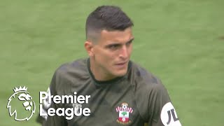 Mohamed Elyounoussi halves Southampton deficit v Brighton  Premier League  NBC Sports [upl. by Ayekahs]