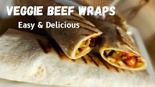 How to Make Delicious Vegetable Beef Wraps at Home [upl. by Eudoca533]