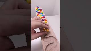 marble Run Race ASMR 154 Wooden Wave Course Colorful Marbles marblerun marblerunrace asmr [upl. by Artekal]