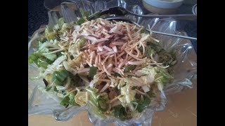 Crispy Noodles amp Chinese Cabbage Wombok Salad [upl. by Ayekal245]