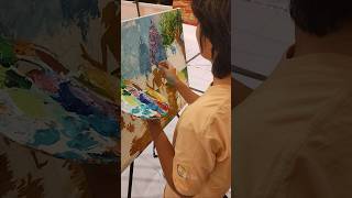 IMPASTO PAINTING TECHNIQUE IN ART COMPETITION [upl. by Thais]