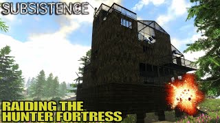 END GAME Raid Biggest Hunter Base Fortress  Subsistence Survival Gameplay  E42 [upl. by Arotahs243]