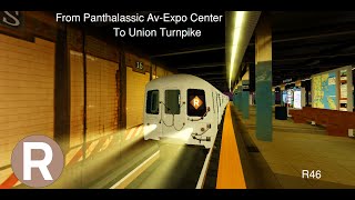 ROBLOX PTA Operating an R46 Brown R Train via Second Av LocalPotatoburg BridgeFifth Av Express [upl. by Oruam694]