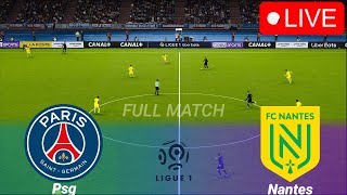 🔴PSG contre Nantes LIVE  Ligue 1 2324 Match complet des temps forts prolongés [upl. by Piwowar]