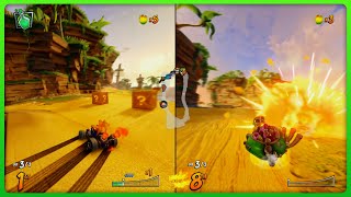 Crash Team Racing Nitro Fueled PS4  Split Screen Multiplayer  Gameplay 1 [upl. by Eph724]