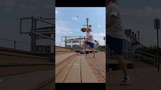 Footbag Athlete does Extreme Stunts Over Obstacles [upl. by Animas]