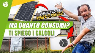 Come si CALCOLANO i CONSUMI di una POMPA DI CALORE [upl. by Ailev]