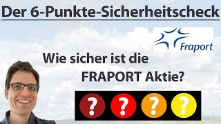 FRAPORT Aktienanalyse Wie sicher ist die Aktie  6PunkteKurzCheck Rangliste [upl. by Nedrob947]