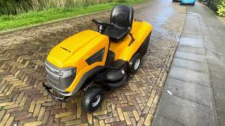 stiga estate 6102 lawnmower  zitmaaier  aufsithmaher [upl. by Buehler]