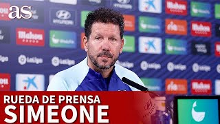 ATLÉTICO  Rueda de PRENSA SIMEONE VINICIUS RACISMO  DIARIO AS [upl. by Orabla816]