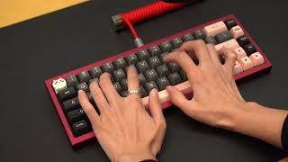 Durock Sunflower POM T1 Tactile Switches Sound Test [upl. by Michelina715]