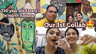 Collab with BangaliBabumoshai 🤩Breakfast at a 250 year old eatery in North Kolkata ❤️ [upl. by Olinad]