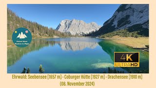 Außerfern von der Ehrwalder Alm zum Seebensee und zum Drachensee 08 November 2024 [upl. by Willcox901]