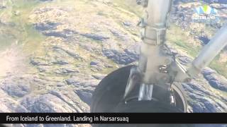 Landing at Narsarsuaq Airport Greenland [upl. by Cicely]