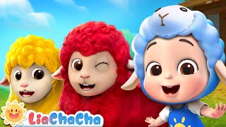 Baa Baa Colorful Sheep  Learn Colors Song  Kids Songs amp Nursery Rhymes  LiaChaCha [upl. by Ahsircal]