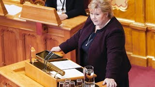 Erna ofrer partiprogrammet Åpner for endringer i abortloven [upl. by Derril]