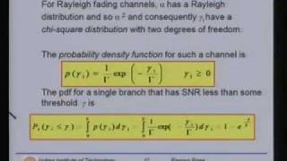 Lecture  31 Equalization and Diversity Techniques Contd [upl. by Erlene913]