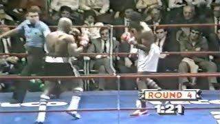 WOW WHAT A KNOCKOUT  Marvin Hagler vs Fulgencio Obelmejias II Full HD Highlights [upl. by Salem]