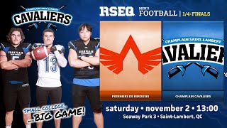 RSEQ D3 Football 🏈 Rimouski  ChStLambert 20241102 [upl. by Einnhoj]