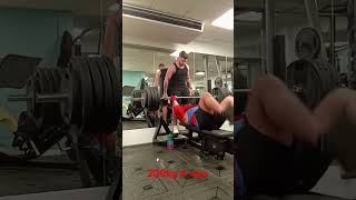 Alness man bench press 200kg 4reps gymmotivation benchpressreps [upl. by Enywad]