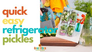 Make Delicious Refrigerator Pickles In A Snap With This Easy Recipe [upl. by Ayyidas213]