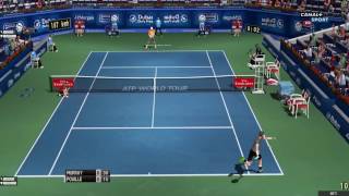 Murray  Pouille  Dubai 2017  Tennis Elbow 2013 [upl. by Dragone]