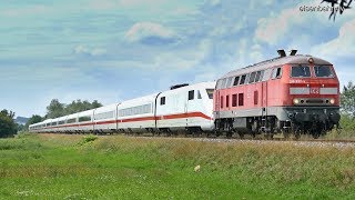 Eisenbahn Verkehr in die Schweiz wird über die Nebenbahn geschleppt wegen Sperrung Rheintalbahn [upl. by Haimorej]