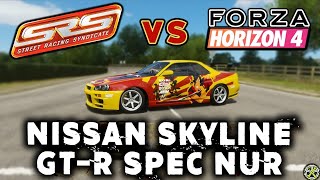 Street Racing Syndicate vs Forza Horizon 4  Nissan Skyline GTR MSpec Nur [upl. by Zipporah34]