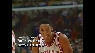 Jan 13 1998 Bulls vs Sonics highlights [upl. by Yror]