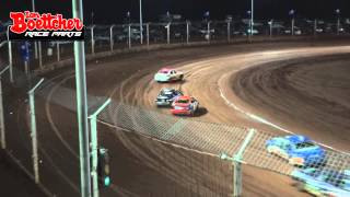 Street Stocks  AMain  Australian Title  Kalgoorlie Speedway  010315 [upl. by Teddi323]