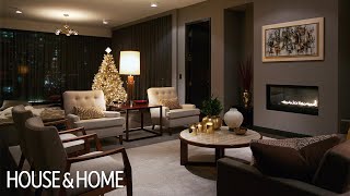 Interior Design  A Luxurious Condo With Dark amp Cozy Christmas Decor [upl. by Neeoma]