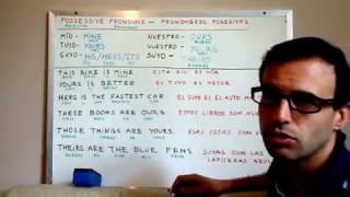 CLASES DE INGLES 21 Pronombres Posesivos en Ingles [upl. by Aiouqahs]