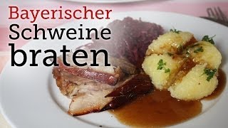 Rezept  Bayerischer Schweinebraten Red Kitchen  Folge 4 [upl. by Pollak249]