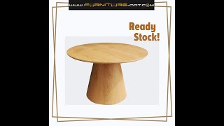 Classic Oval Dining Table  Round Wood Dining Table  FRM5217 [upl. by Ierna]