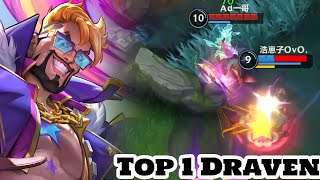 Wild Rift Draven  Top 1 Draven Gameplay Rank MASER [upl. by Hayes881]