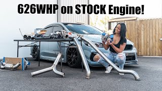 The Stock Block STI Makes Over 600WHP [upl. by Ardnasac946]