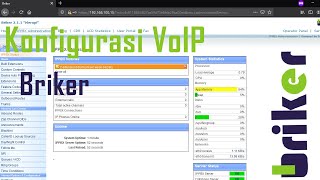 Konfigurasi VoIP Briker  Konfigurasi VoIP [upl. by Stegman]