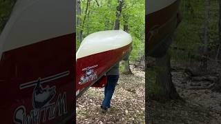 Portaging through Algonquin Park fishing algonquinpark portage [upl. by Isaacs]